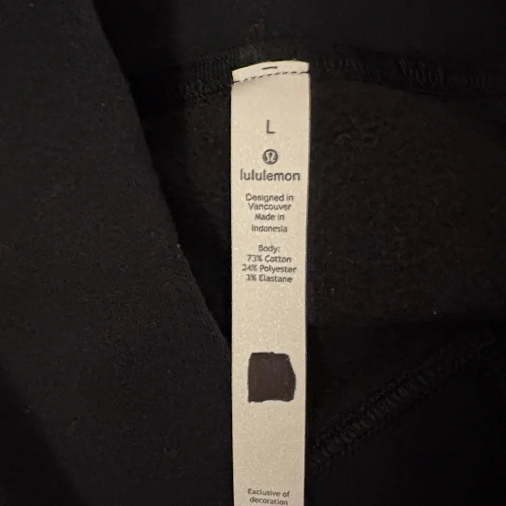 Lululemon Know Your Angles Poncho Sweatshirt Women’s Large Black Athleisure